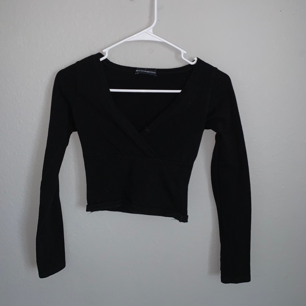 Brandy Melville Black Crop Top